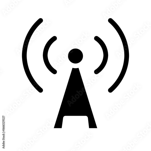 antenna glyph icon