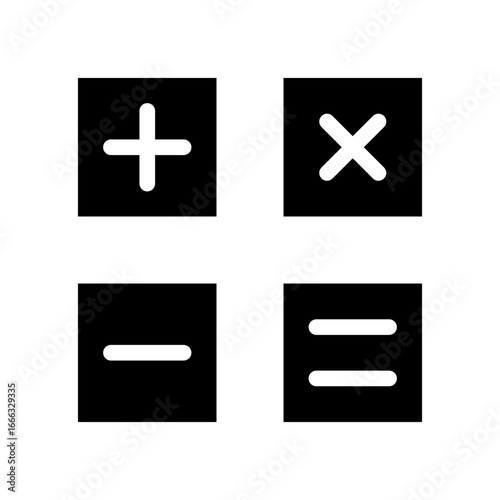 calculating glyph icon