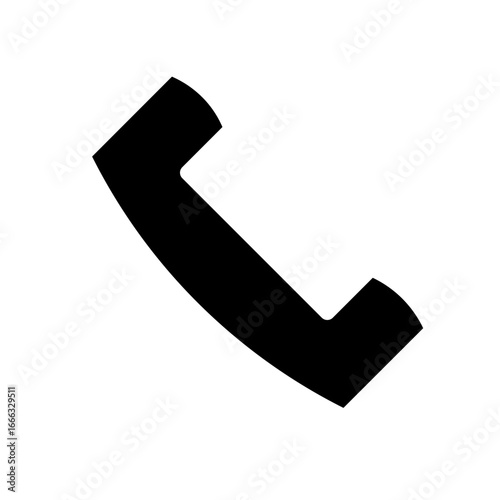 phone receiver glyph icon