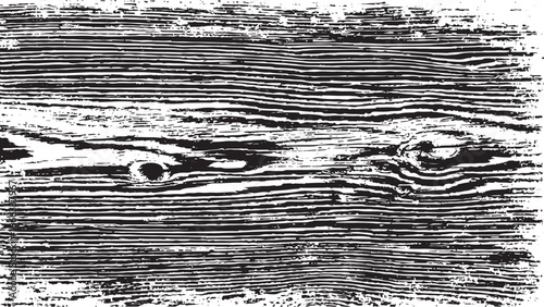 black and white close up of weathered wood grain with horizontal lines and knots
