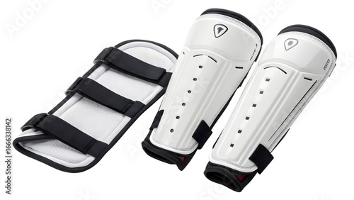 Set of sports shin guards and leg protector isolated on transparent background transparent background png