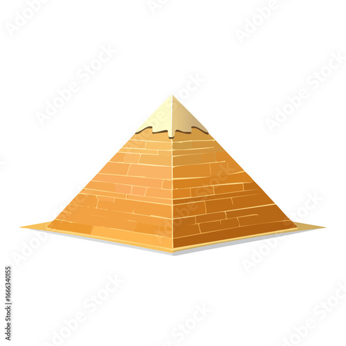 Egyptian Pyramid illustration ancient architecture landmark historical monument tombs culture design