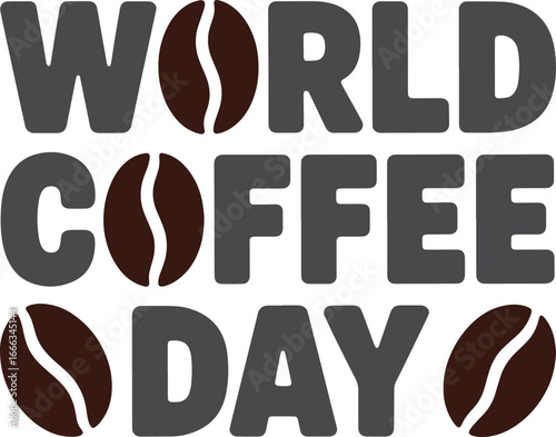 World coffee day t-shirt design vector 