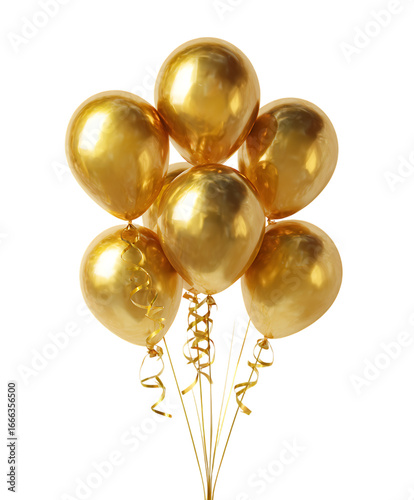 Golden Balloons for a Celebration