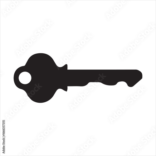  old key silhouette icon vector illustration sump