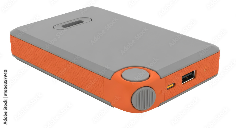 Fototapeta premium Isolated Power Bank Portable Charger