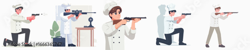 chef character vector is shooting
