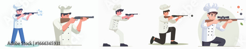 chef character vector is shooting