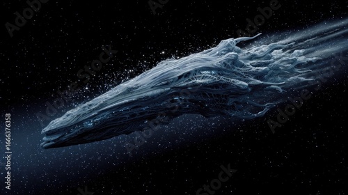 Alien spacecraft in deep space