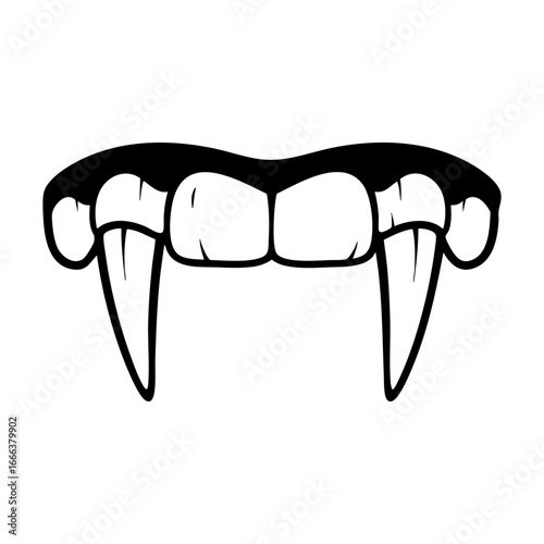 scary horror vampire fangs teeth clip art