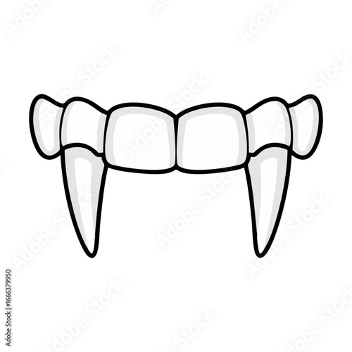 scary horror vampire fangs teeth clip art