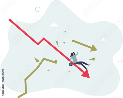 Stagflation, economic slow down or recession while inflation high up, GDP growth decrease causing by unemployment concept.life and employment of people.