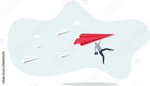 Leadership to guide team direction lead to success, determination or decision to motivate team, power to control or influence people concept.life and employment of people.