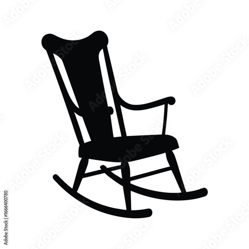 wooden rocking chair