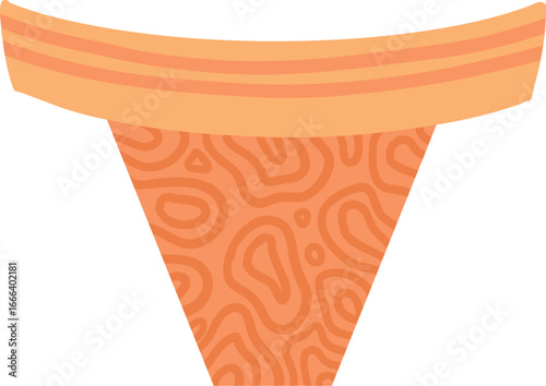 women panties, underwear types string, thong, tanga, bikini. Cheeky, hipster, classic brief, slip, retro high waist or slimming underclothing collection. Cartoon vector illustration