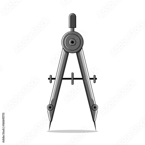 Compass vector for geometry, academic and education