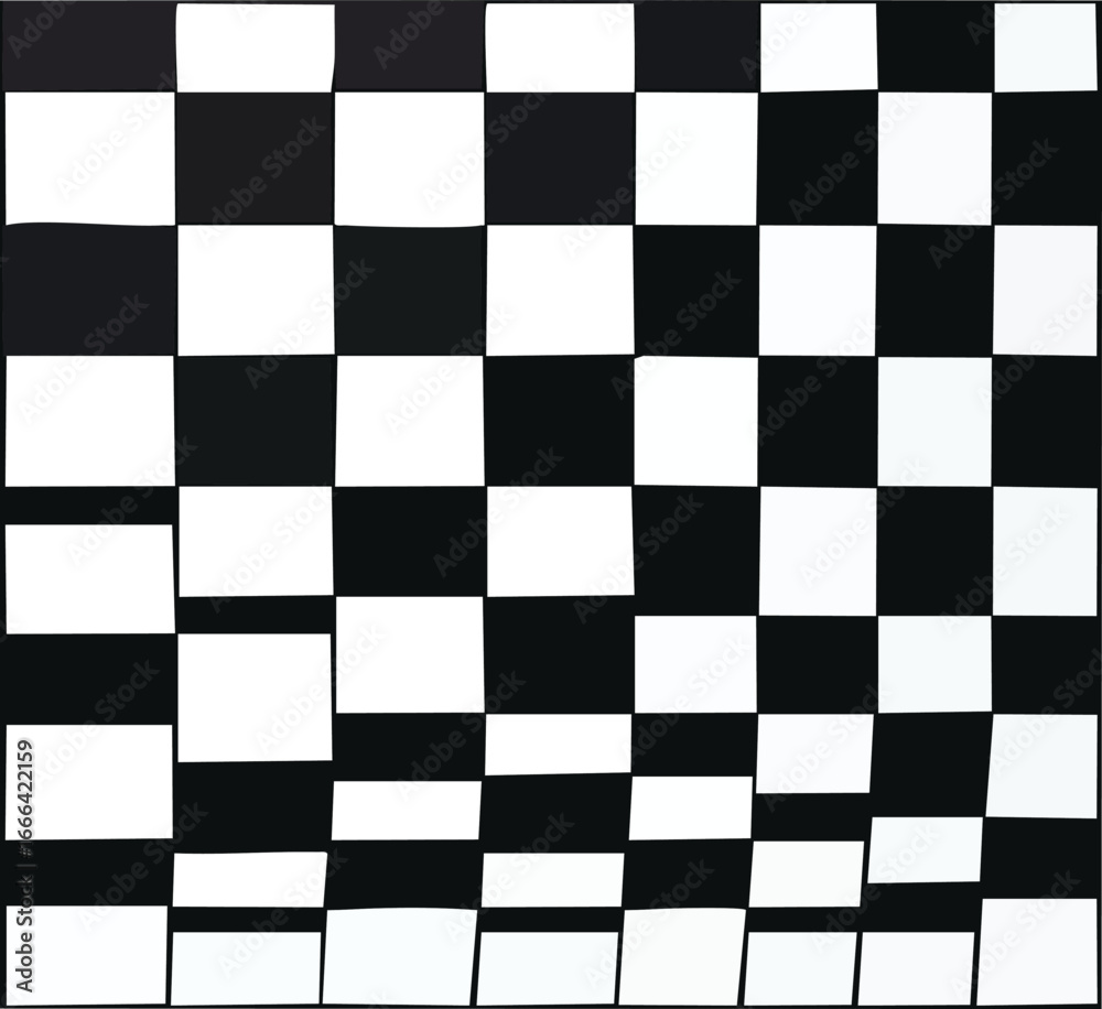 Fototapeta premium Black and white checkered line seamless pattern repeating banners of racing flag stripe speed texture vector