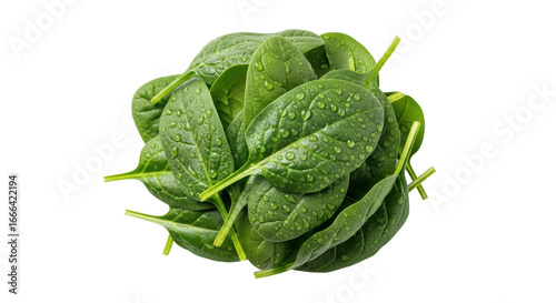 Isolated Spinach Leaves