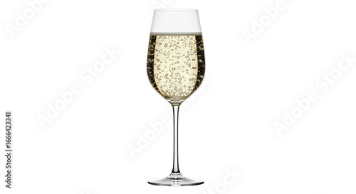 Принти на полотні Isolated Glass of Champagne