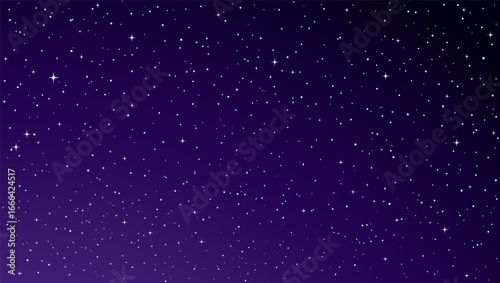 Stars in the night sky. Vector drawing