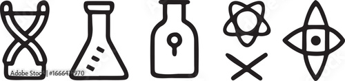 A sharp set of cutlery with a wine bottle and blank label on a white background