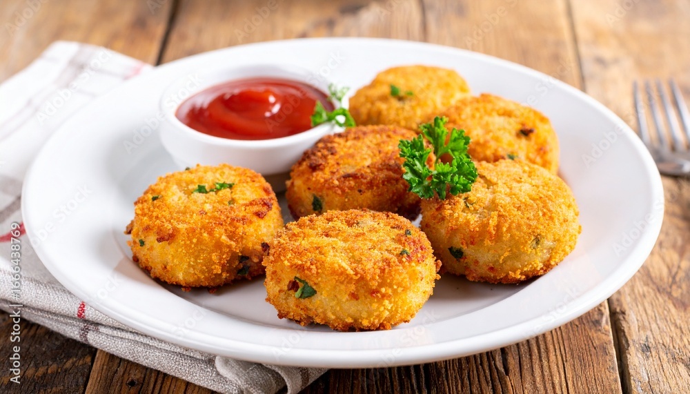 potato croquette food AI generated potato croquette food AI generated