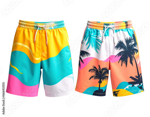 Hawaiian pants in neon colors that stand out and catch the eye