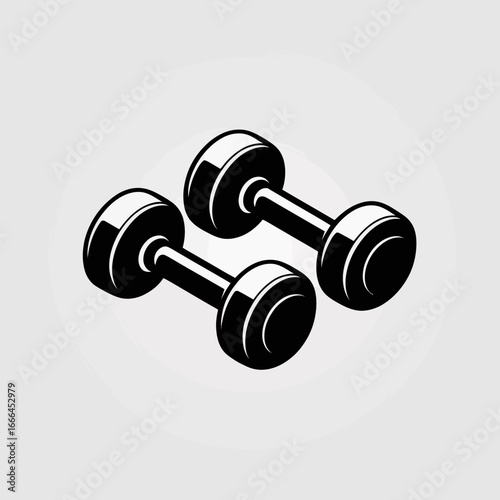 dumbbell isolated on white background