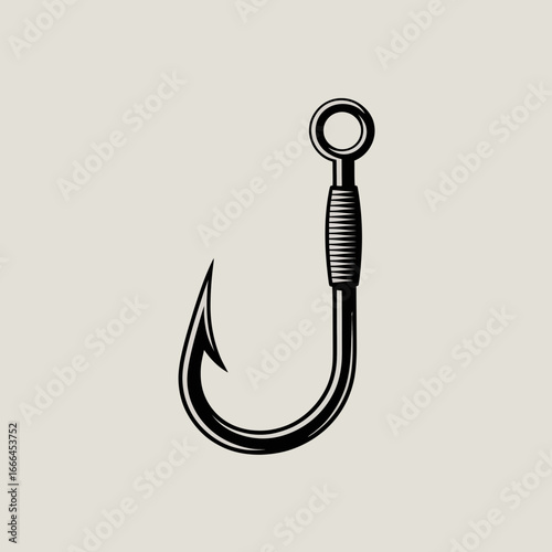 fishing hook vector illustration