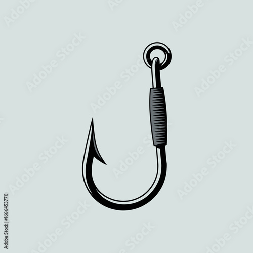 fishing hook vector illustration