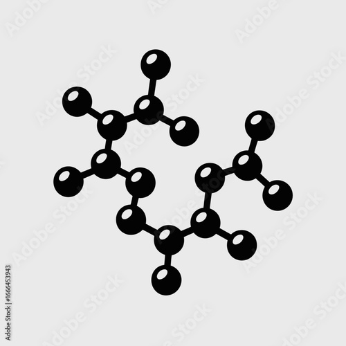 molecular structure isolated on white