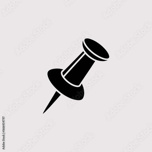 push pin isolated