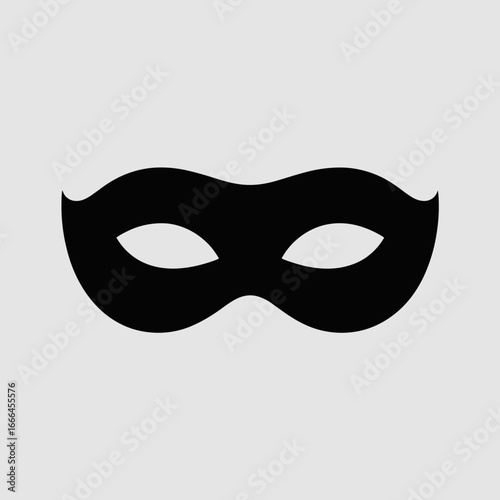 black carnival mask