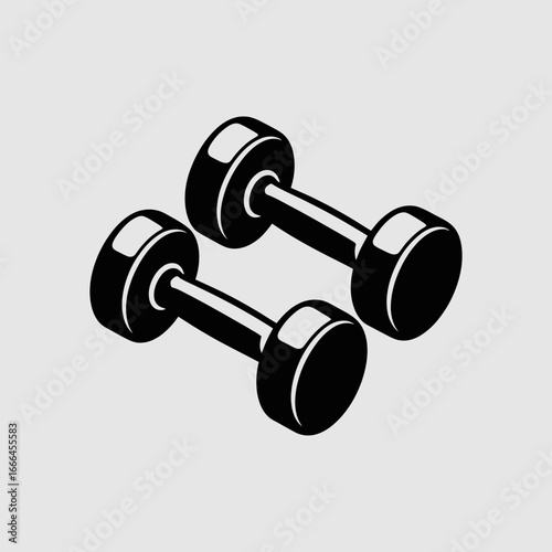 dumbbell isolated on white background