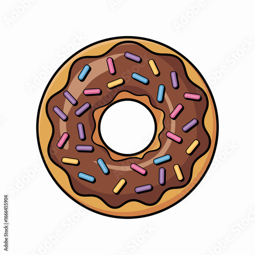 donut isolated on white background