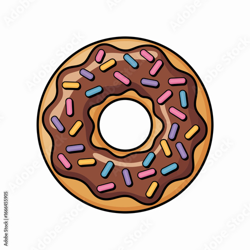 donut isolated on white background