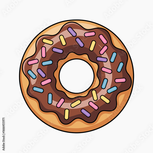 donut isolated on white background