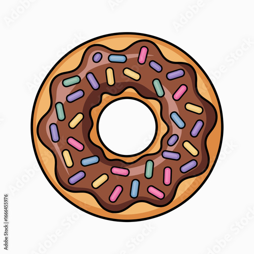 donut isolated on white background