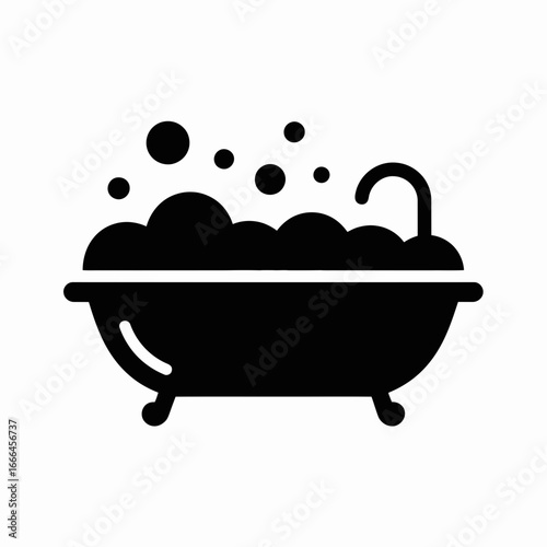 bath with foam