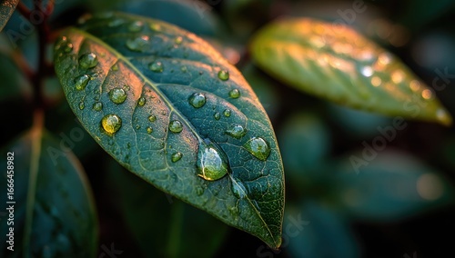 Close-up of dew-kissed leaves (1)