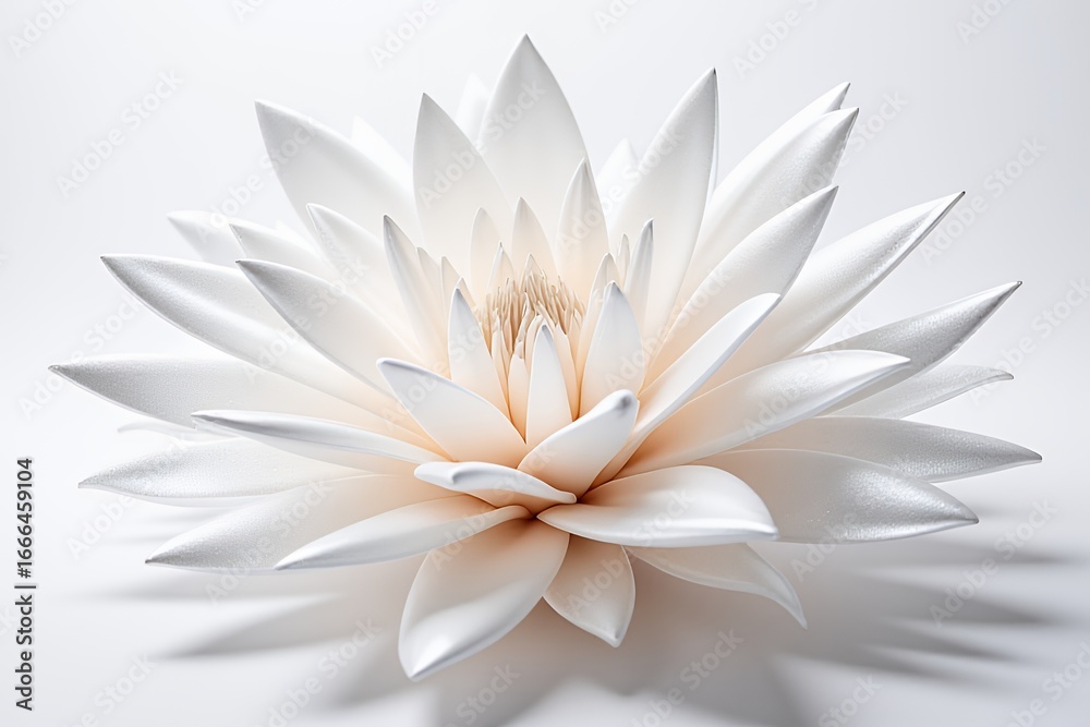 Fototapeta premium Elegant White Lotus Flower