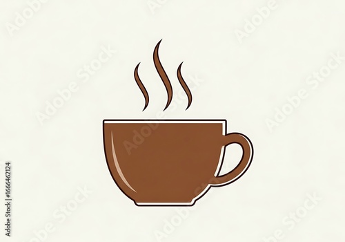 Simple coffee cup icon
