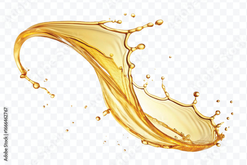 realistic 3d falling smooth liquid oil splash in different style  isolated on transparent background