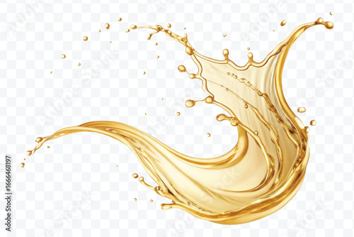 realistic 3d falling smooth liquid oil splash in different style  isolated on transparent background