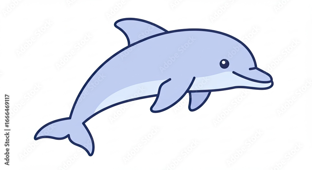 Fototapeta premium dolphin isolated on white