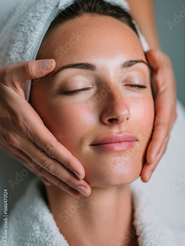 
close-up of a woman receiving a hyaluronic acid injection, professional cosmetologist in gloves, flawless skin, aesthetic clinic background, elegant and sterile

