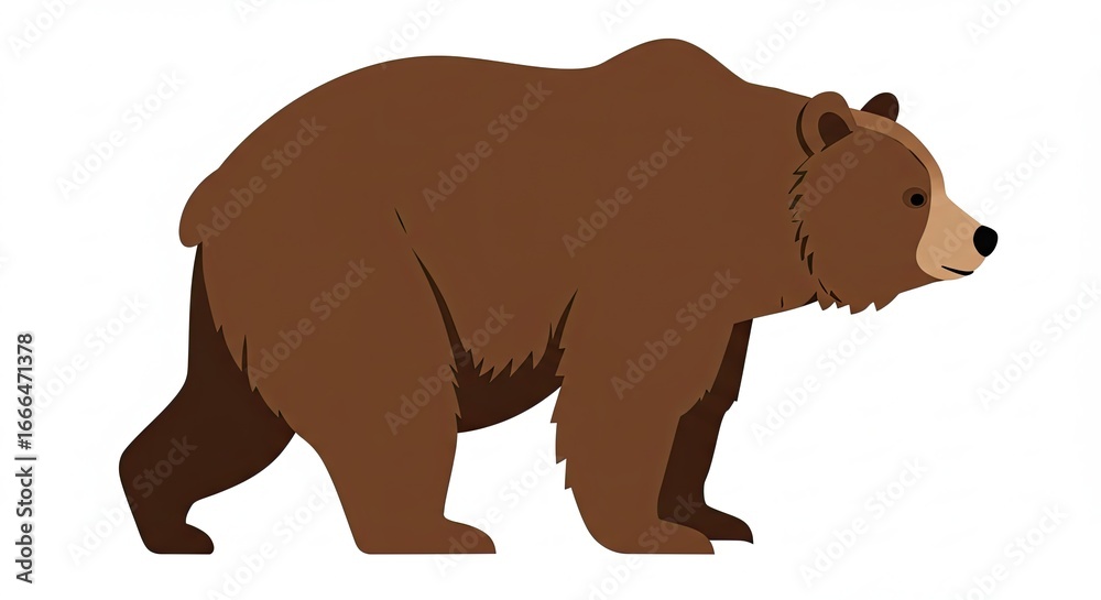 Fototapeta premium brown bear vector