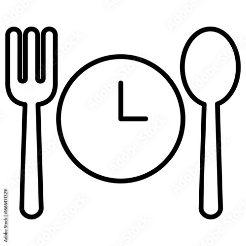 Lunch Outline Icon