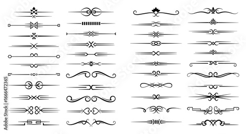 Decorative Vintage Line Divider Set