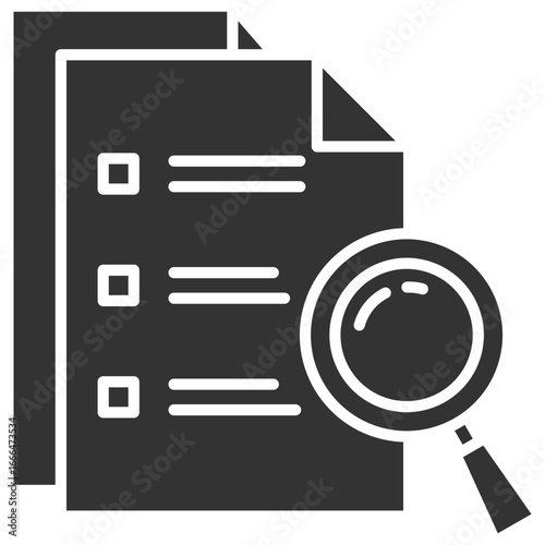 Audit Glyph Icon
